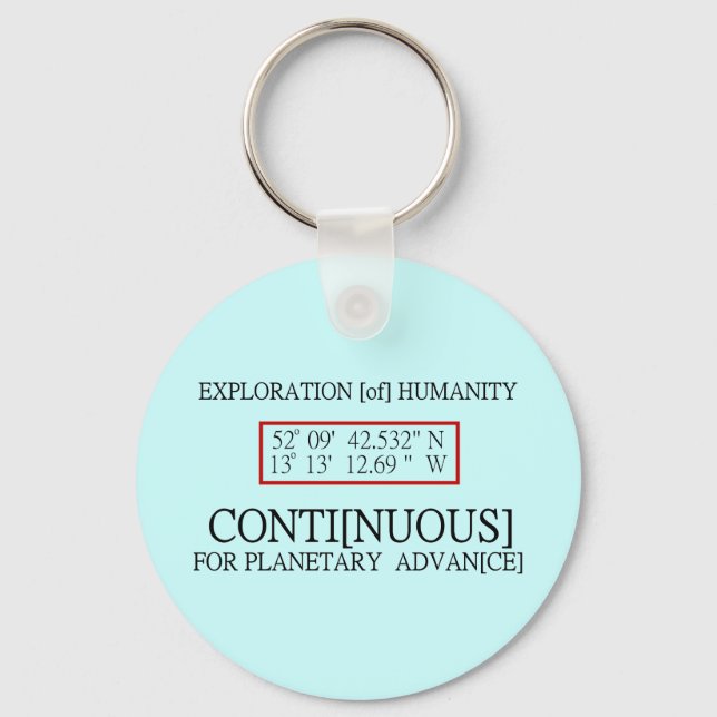 Rendlesham Binary Code Scientific UFO Conspiracy Keychain (Front)