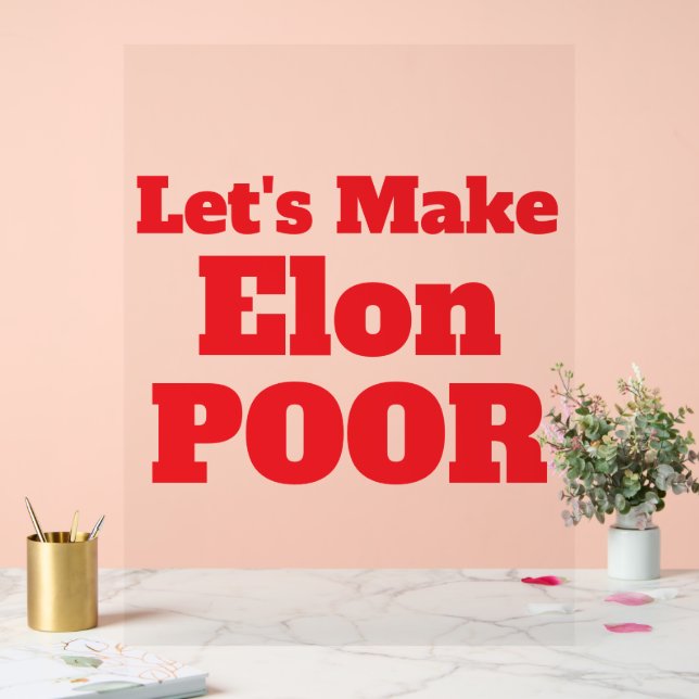 Rendons Elon pauvre, Rendons l'Amérique pauvre (Mariage)