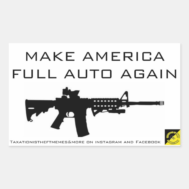 RENDRE AUTO COMPLÈTE AMÉRICAINE À NOUVEAU STICKER (Devant)
