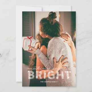 Rendre les esprits brillants Carte photo de superp