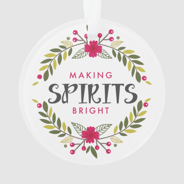 Rendre les esprits brillants Wreath Ornement de No (dos)