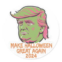 Rendre sa grandeur à Halloween 2024 Sticker Trump 