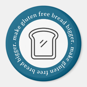 Rendre sans gluten Pain plus grand Magnet du cercl