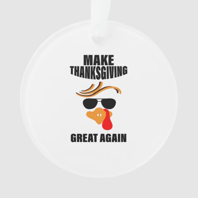 Rendre Thanksgiving super à nouveau, Drôle Turquie (devant)