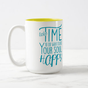 Rendre Votre Âme Joyeuse Mug À Deux Tons