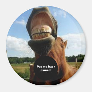 Rends-moi humain ! Aimant de cheval