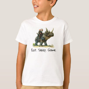 Rendu 3D d'un T-shirt guerrier sans peur