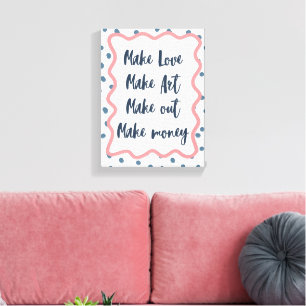 rendy Girly Y2K Aesthetic Typography Wall Art