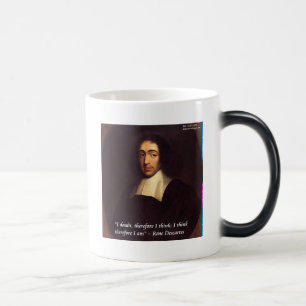Rene Descarte I Think Therefore I Am Quote Magic Mug