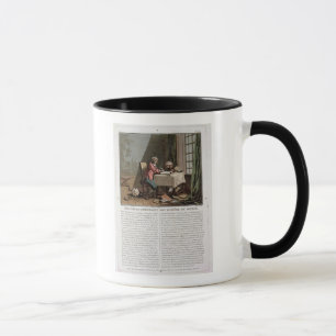 Rene Descartes (1596-1650) writing his world syste Mug