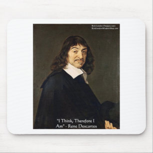 Rene Descartes "I Think Therefore" Gifts & Cards Mouse Pad