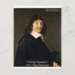 René Descartes "Je pense donc" Cadeaux & Cartes