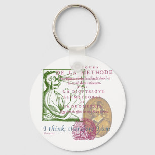 Rene Descartes Keychain