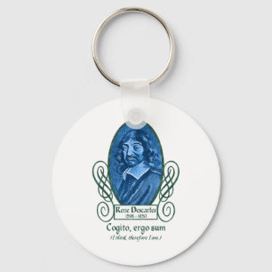 René Descartes Keychain
