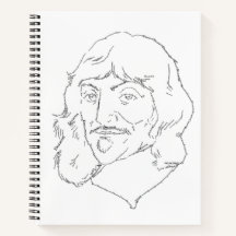 Rene Descartes Spiral Notebook