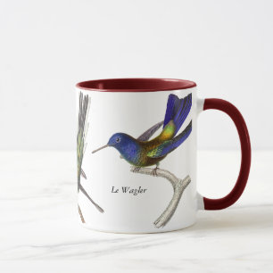 René Primevère Lesson - Three Pretty Hummingbird Mug