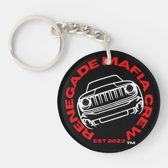 Renegade Mafia Crew Logo Keychain (Front)