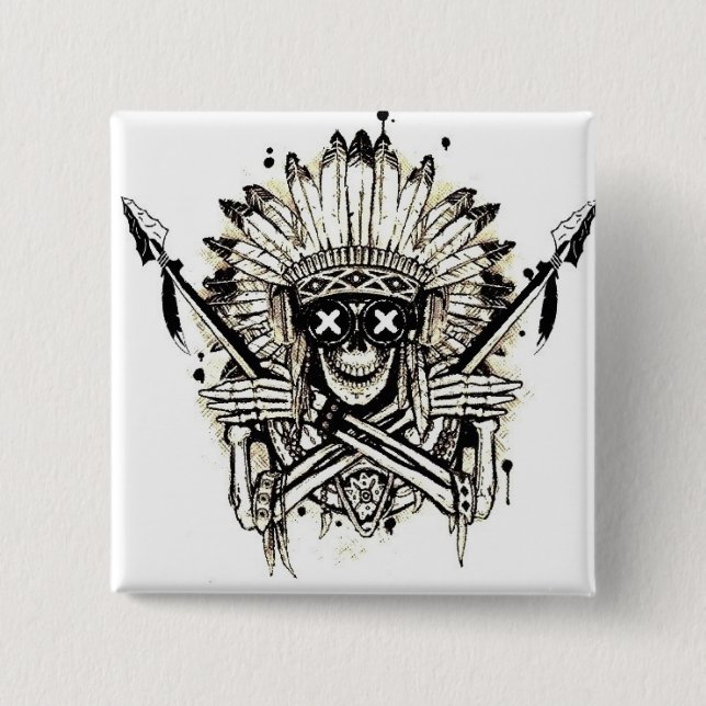 Renegade Riders 2 Inch Square Button (Front)