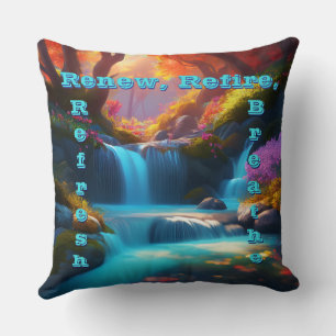 Renew Refire Refresh Breathe Throw Pillow