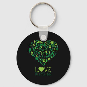 Renewable Energy &amp; Recycling - Environmental P Keychain