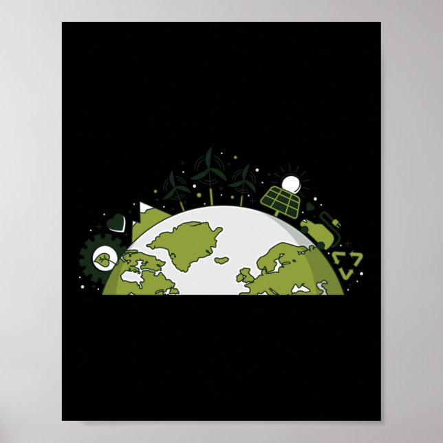 Renewable Energy &amp; Recycling - Environmental P Poster (Front)