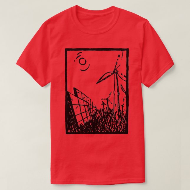 Renewable Energy based on screenprint T-Shirt (Design Front)