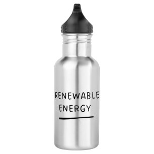 Renewable Energy – Funny Cute Eco-Friendly Coffee 532 Ml Water Bottle