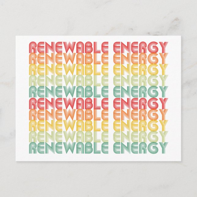 Renewable Energy Postcard (Front)