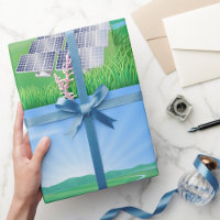 Renewable Energy Solar Wrapping Paper
