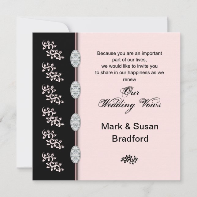 Renewing Wedding Vows - Invitation (Front)