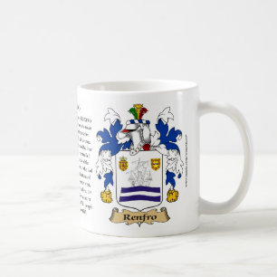 Renfro, the Origin, the Meaning and the Crest Coffee Mug