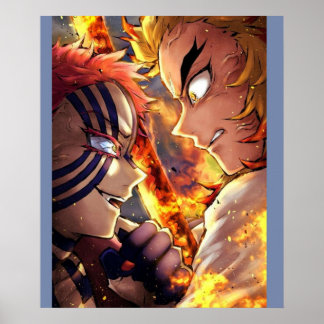 Rengoku Flame Pillar Demon Slayer  Kimetsu no Yaib Poster