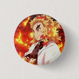 Rengoku Kyojuro 1 Inch Round Button