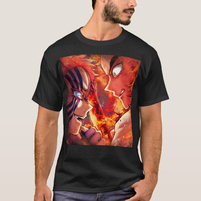 Rengoku vs Akaza T-Shirt (Devant)
