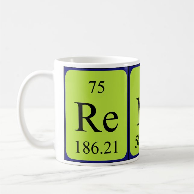 Renita periodic table name mug (Left)