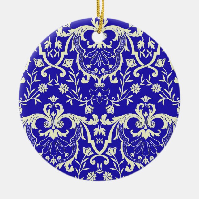 Rennaisance Damask #1 @ Sonolotre Ceramic Ornament (Front)
