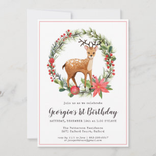 Renne Chéri Invitation à une fête d'anniversaire