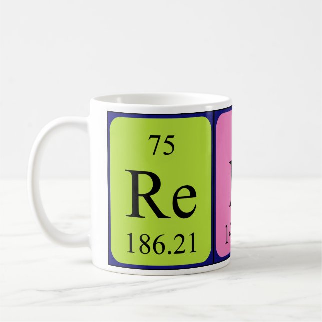 Renne la tasse de nom de table périodique (Gauche)