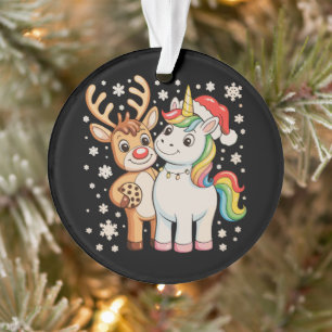 Renne Licorne Noël Xmas Vacances Saison de fêtes