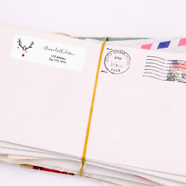 Rennes de Noël drôle d'adresse moderne retour