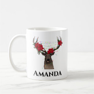 Rennes personnalisées - tasse à café de noël