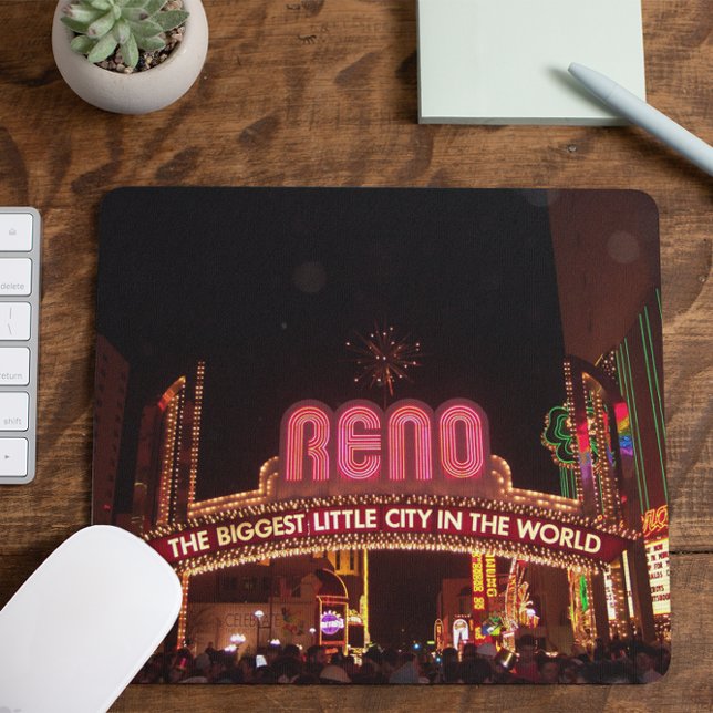 Reno Arch Photo Mouse Pad (Vintage Downtown Reno)
