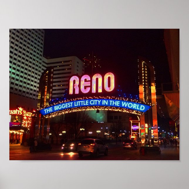 Reno Arch Sign #1 Poster  (Front)