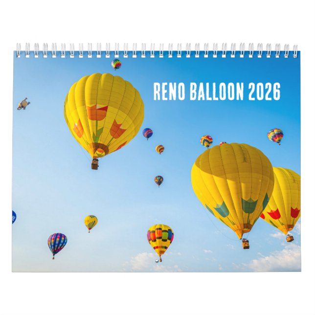 Reno Balloon 2026 Calendar (Cover)