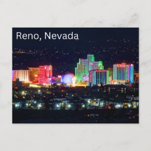 Reno, Nevada Carte Postale Souvenir Voyage Ville