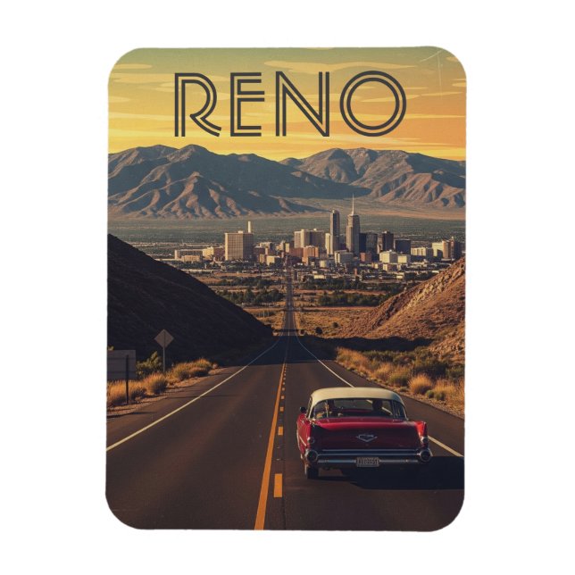 Reno Nevada Travel Magnet (Vertical)