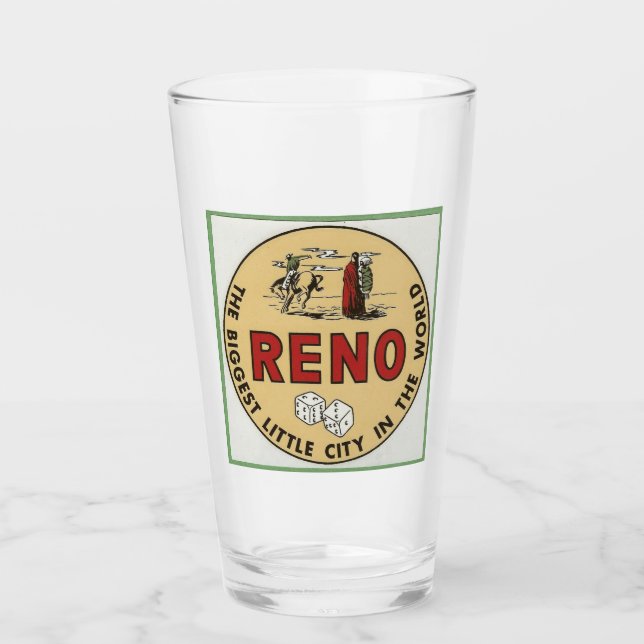 Reno Nevada - Verre Vintage voyage (Devant)