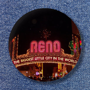 Reno Sign 2 Inch Round Button