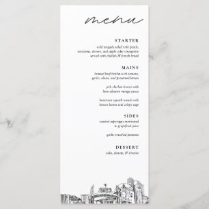 Reno Wedding Dinner Menu
