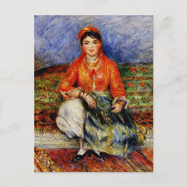 Renoir - Algerian Girl Postcard (Front)